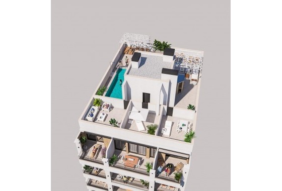 Attique - Nouvelle construction - Torrevieja - Playa de El Cura