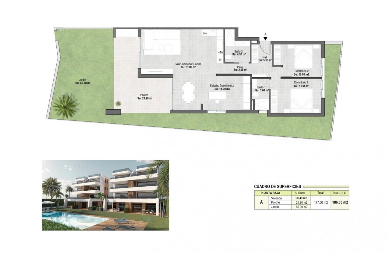Nueva construcción  - Apartamento / piso - Alhama de Murcia - Condado de Alhama Resort