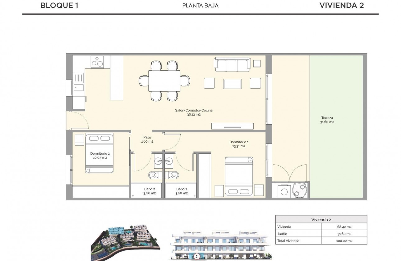 Nueva construcción  - Apartamento / piso - Finestrat - Golf Piug Campana