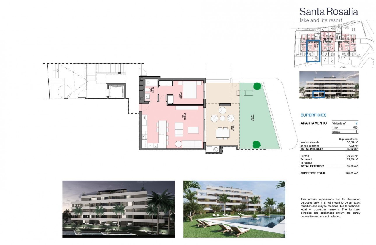 Nueva construcción  - Apartamento / piso - Torre - Pacheco - Santa Rosalia Lake And Life Resort