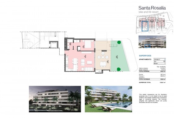 Nueva construcción  - Apartamento / piso - Torre - Pacheco - Santa Rosalia Lake And Life Resort