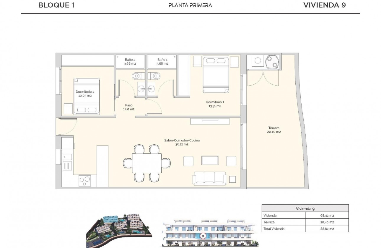 Nueva construcción  - Apartamento / piso - Finestrat - Golf Piug Campana