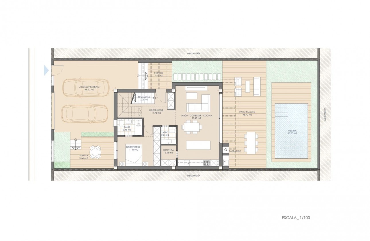 Nueva construcción  - Chalet - San Juan de los Terreros - Las Mimosas