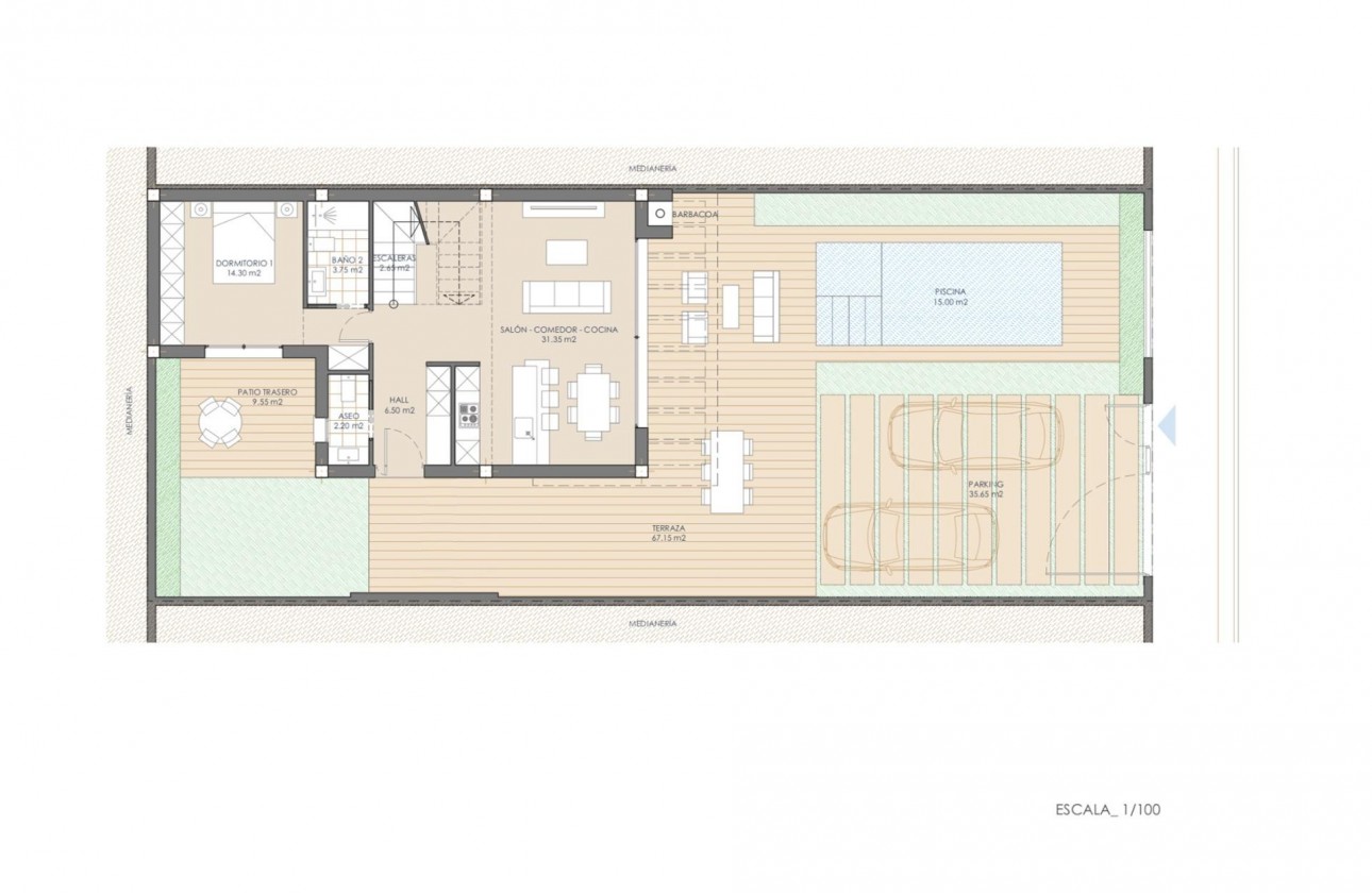 Nueva construcción  - Chalet - San Juan de los Terreros - Las Mimosas