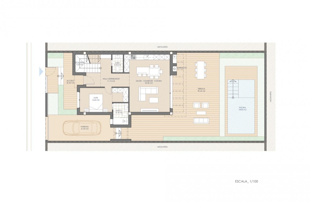 Nueva construcción  - Chalet - San Juan de los Terreros - Las Mimosas