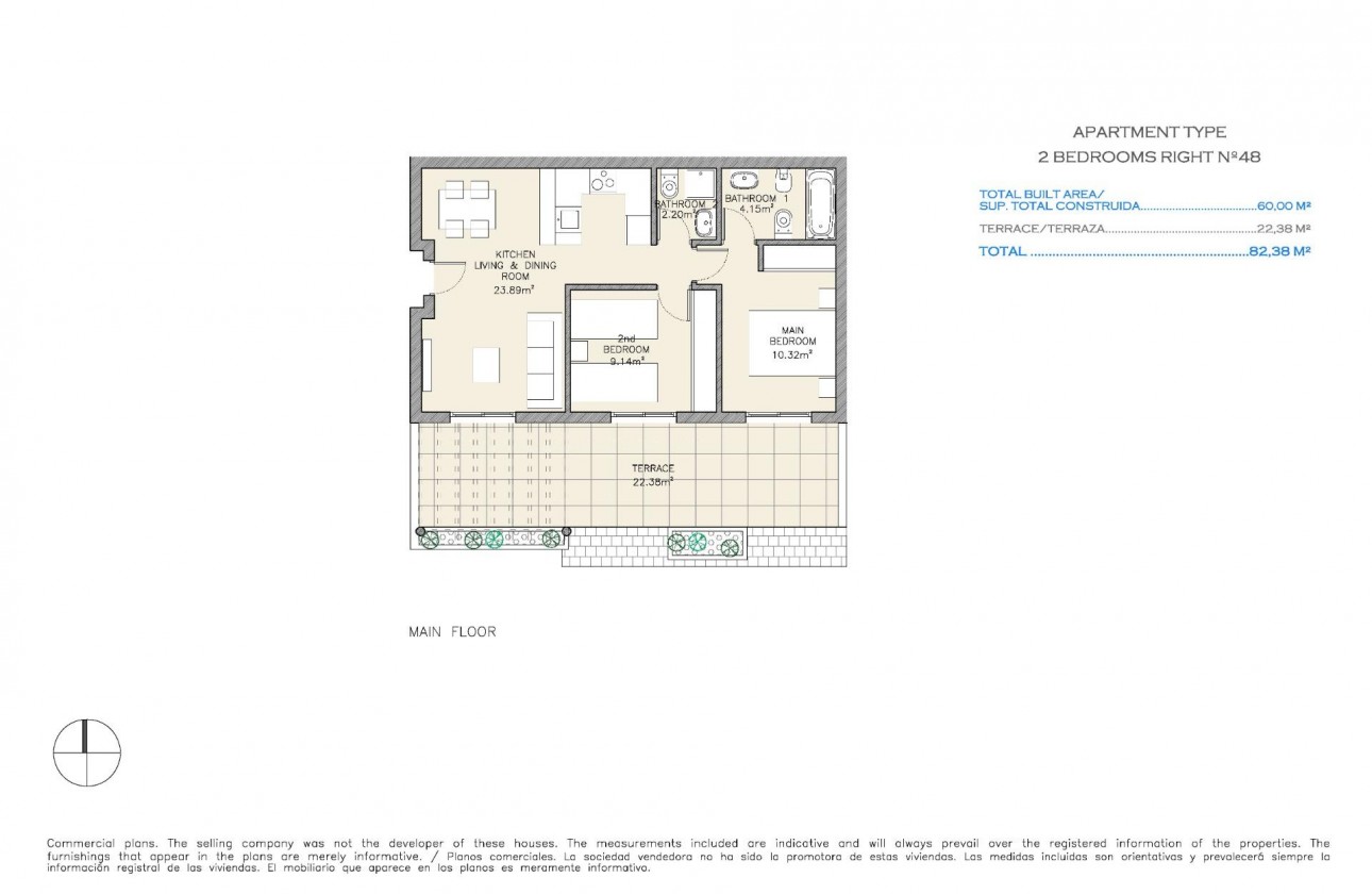 New Build - Apartment / flat - Águilas - Collados