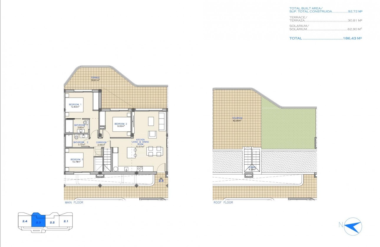 Nouvelle construction - Attique - Los Alcázares - Serena Golf