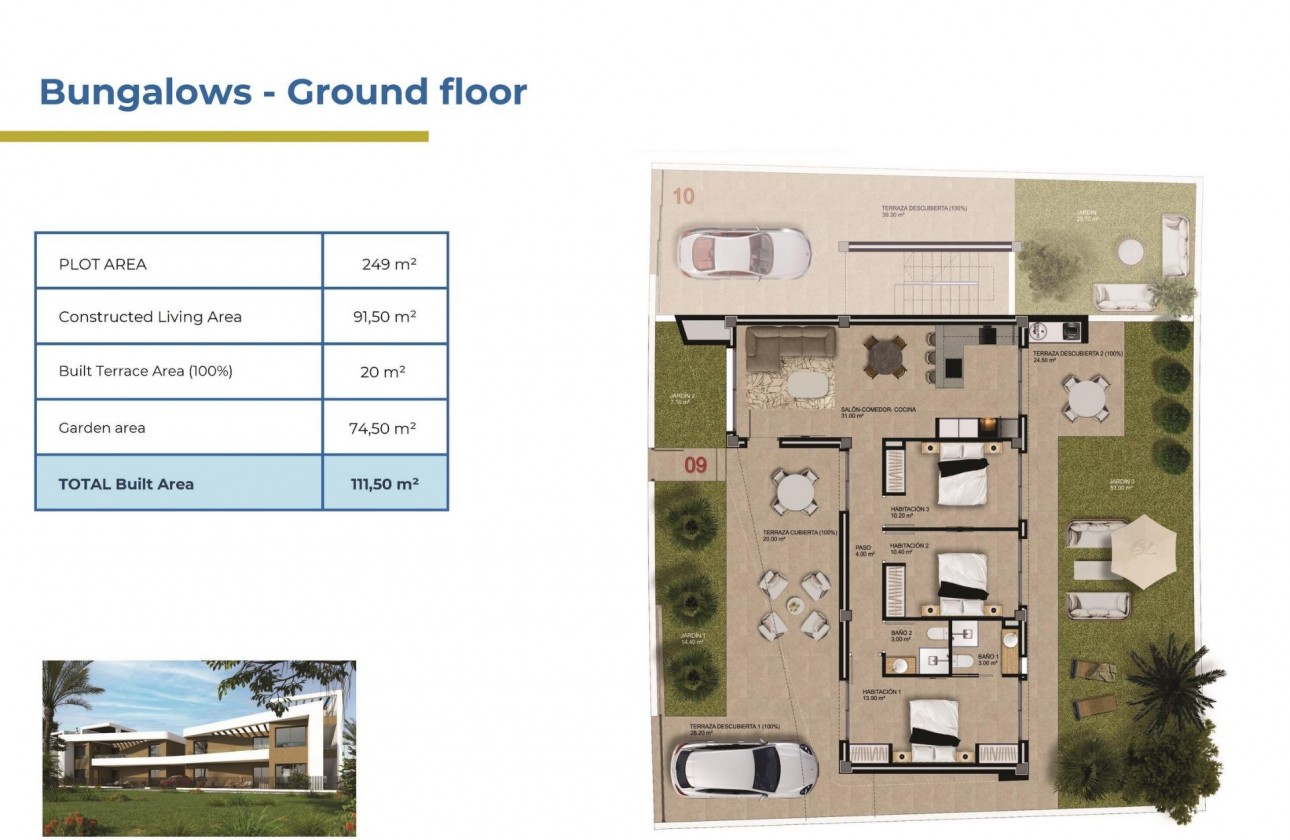 Nouvelle construction - Bungalow - Orihuela Costa - Punta Prima