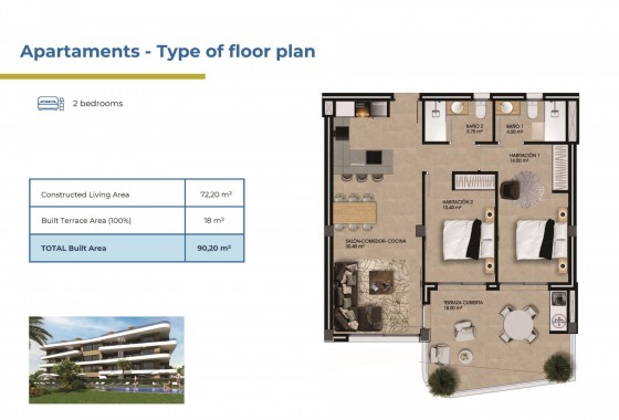 Nouvelle construction - Attique - Orihuela Costa - Punta Prima