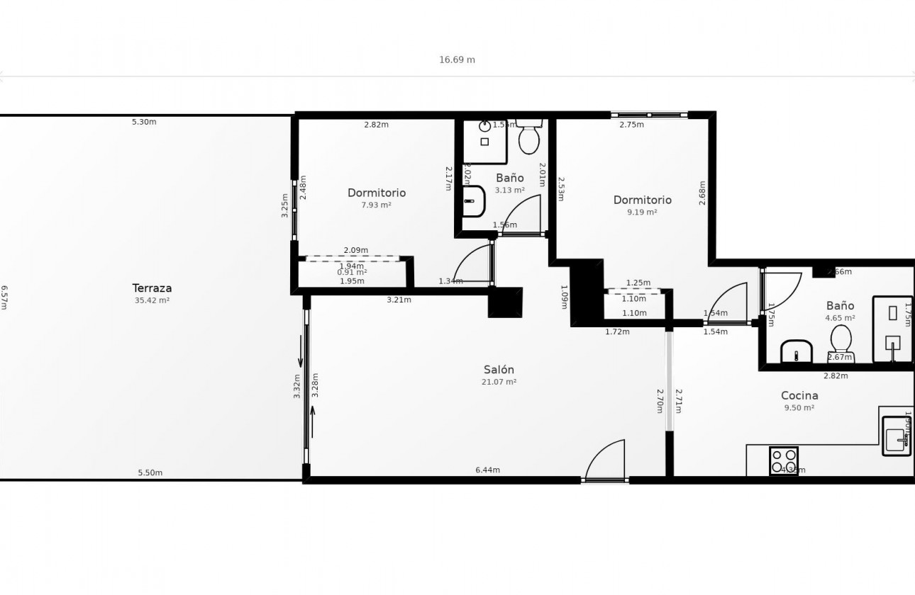 Location à long terme - Appartement - Orihuela Costa - Villamartin