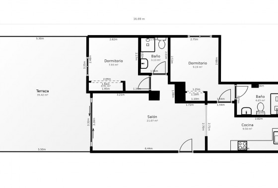 Location à long terme - Appartement - Orihuela Costa - Villamartin