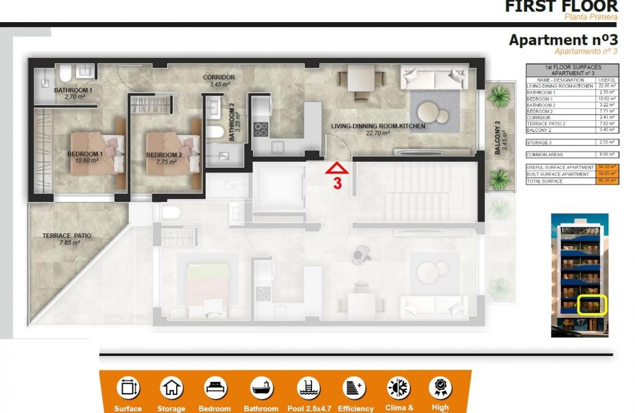 Nueva construcción  - Apartamento / piso - Torrevieja - Playa del Acequión