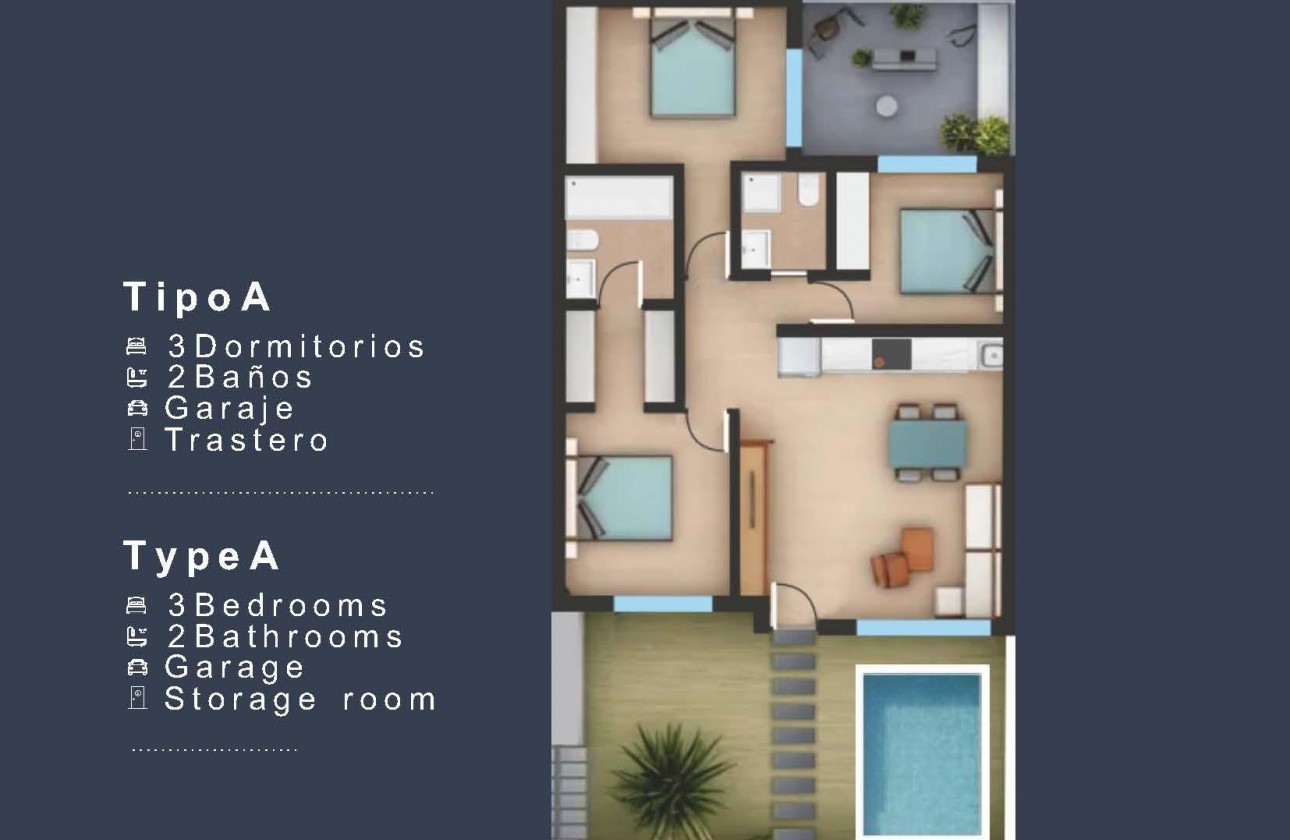 Nueva construcción  - Bungalow - San Pedro del Pinatar - Los Pinos