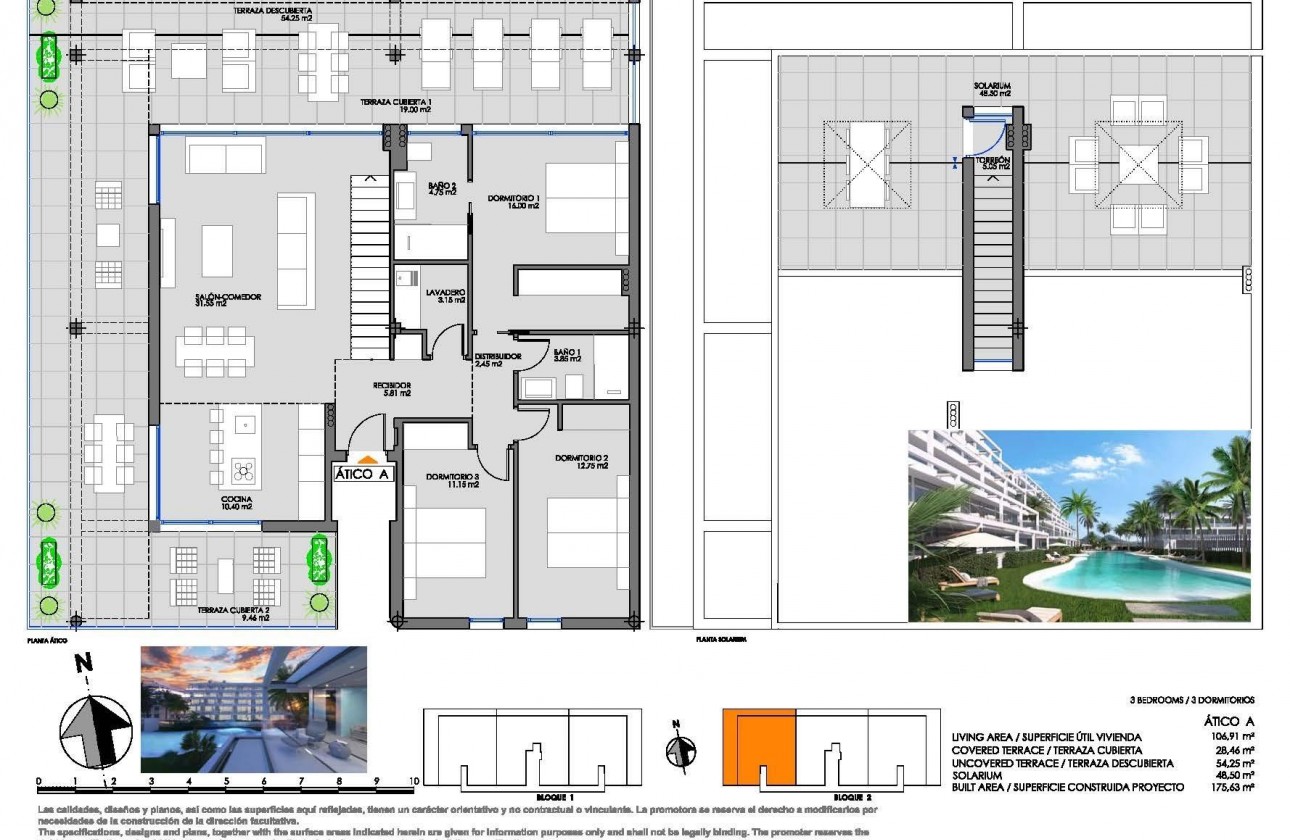 Nouvelle construction - Attique - Cartagena - Mar de Cristal
