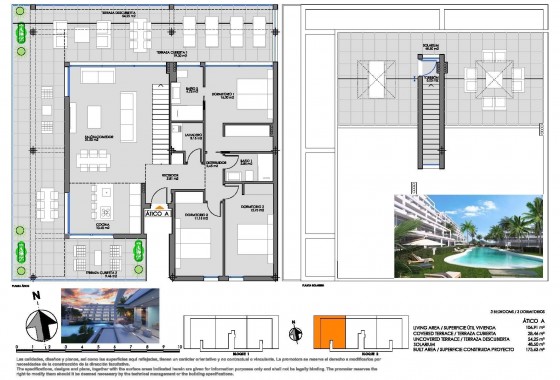 Nouvelle construction - Attique - Cartagena - Mar de Cristal