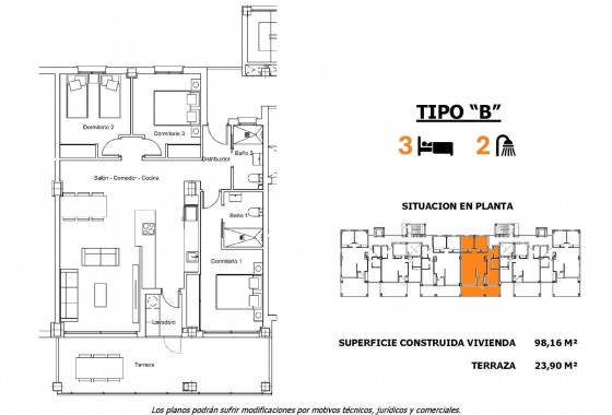 Nouvelle construction - Appartement - San Miguel de Salinas - Pueblo
