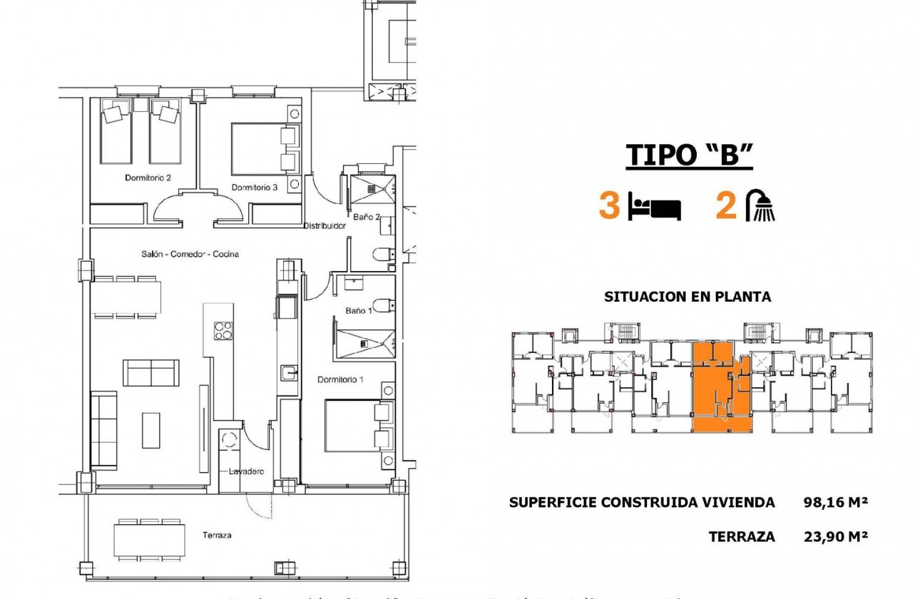 Nouvelle construction - Appartement - San Miguel de Salinas - Pueblo