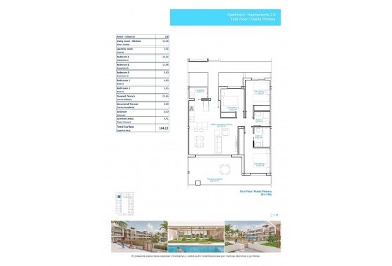 Nueva construcción  - Apartamento / piso - Pilar de la Horadada - Playa de las Higuericas