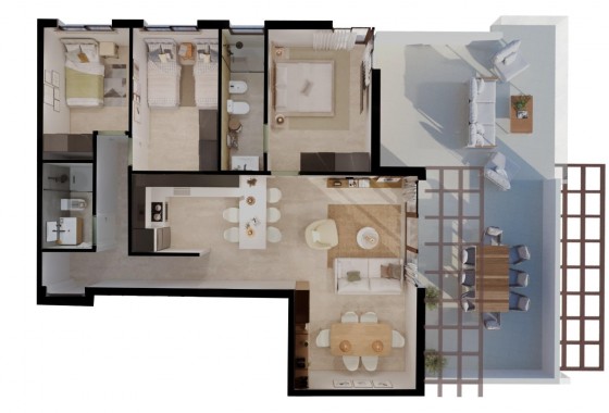 Nueva construcción  - Apartamento / piso - Vera - Vera playa