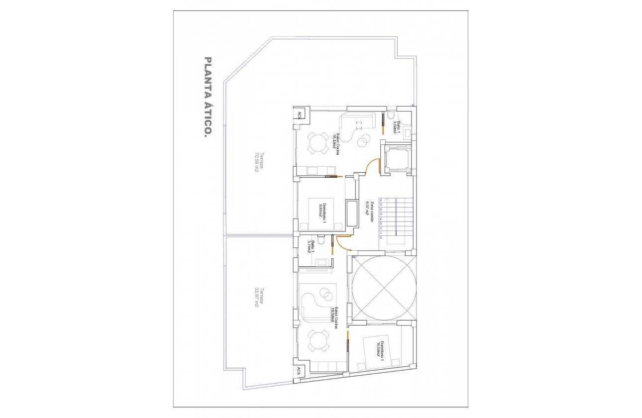 Nouvelle construction - Attique - Guardamar del Segura - Pueblo