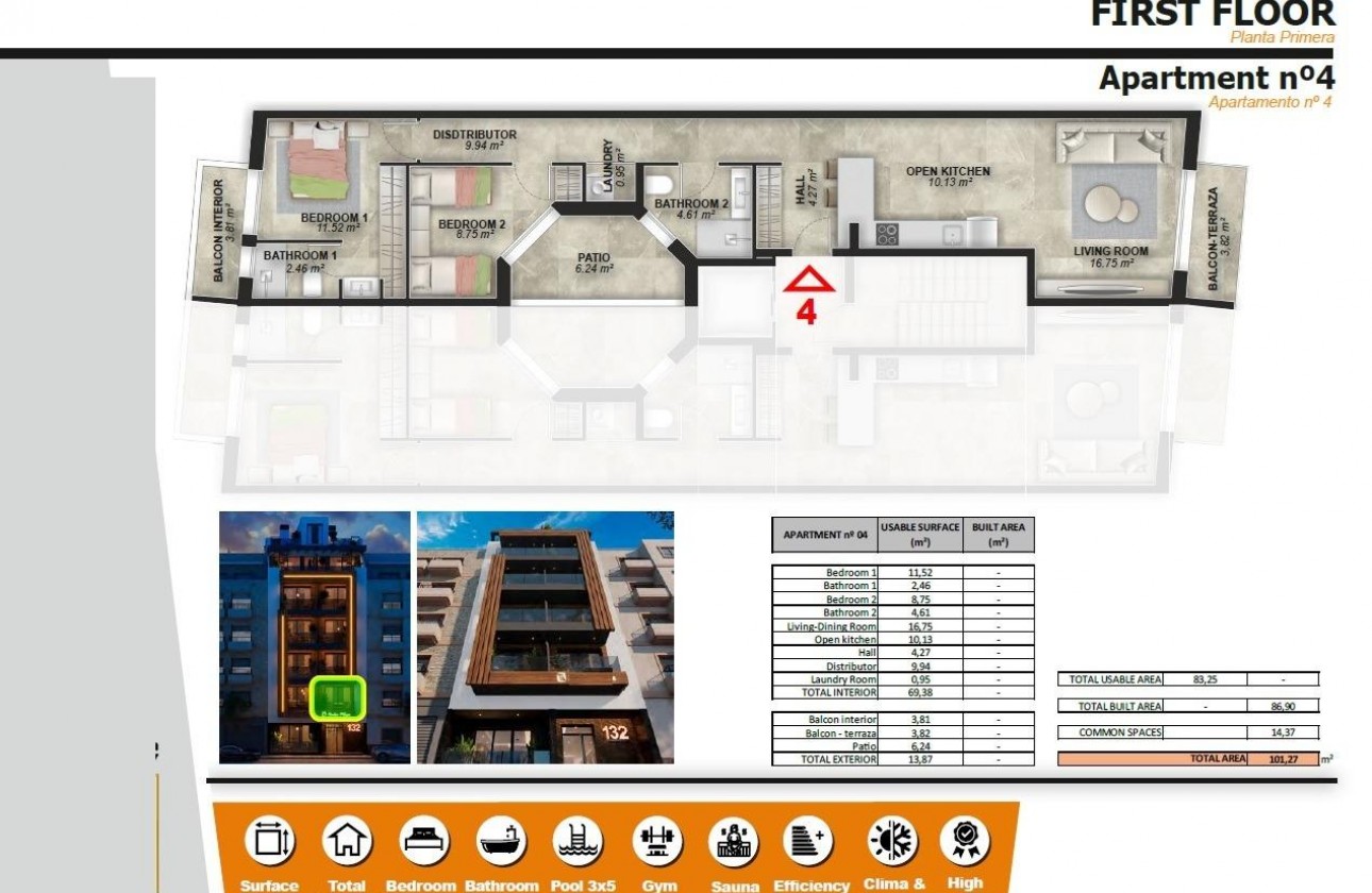 Nueva construcción  - Apartamento / piso - Torrevieja - Playa de El Cura