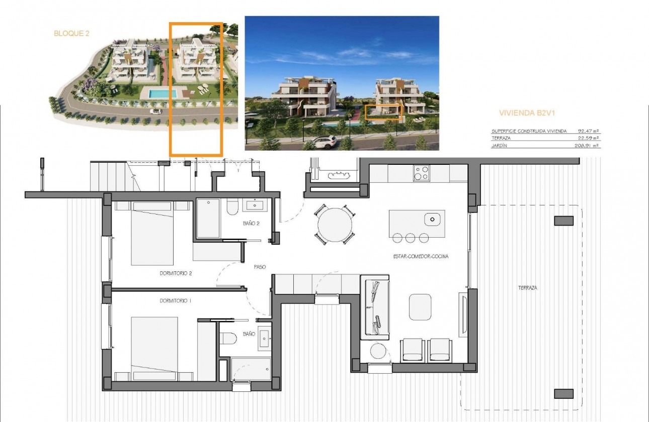 Nouvelle construction - Appartement - Fuente Álamo - Hacienda del Alamo