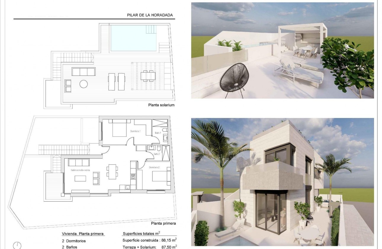 New Build - Bungalow - Pilar de la Horadada - pueblo