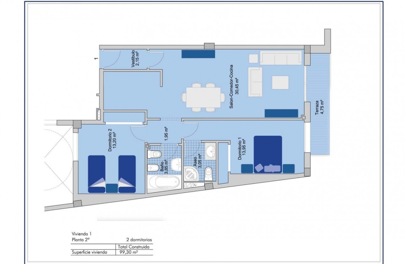 New Build - Apartment / flat - San Miguel de Salinas