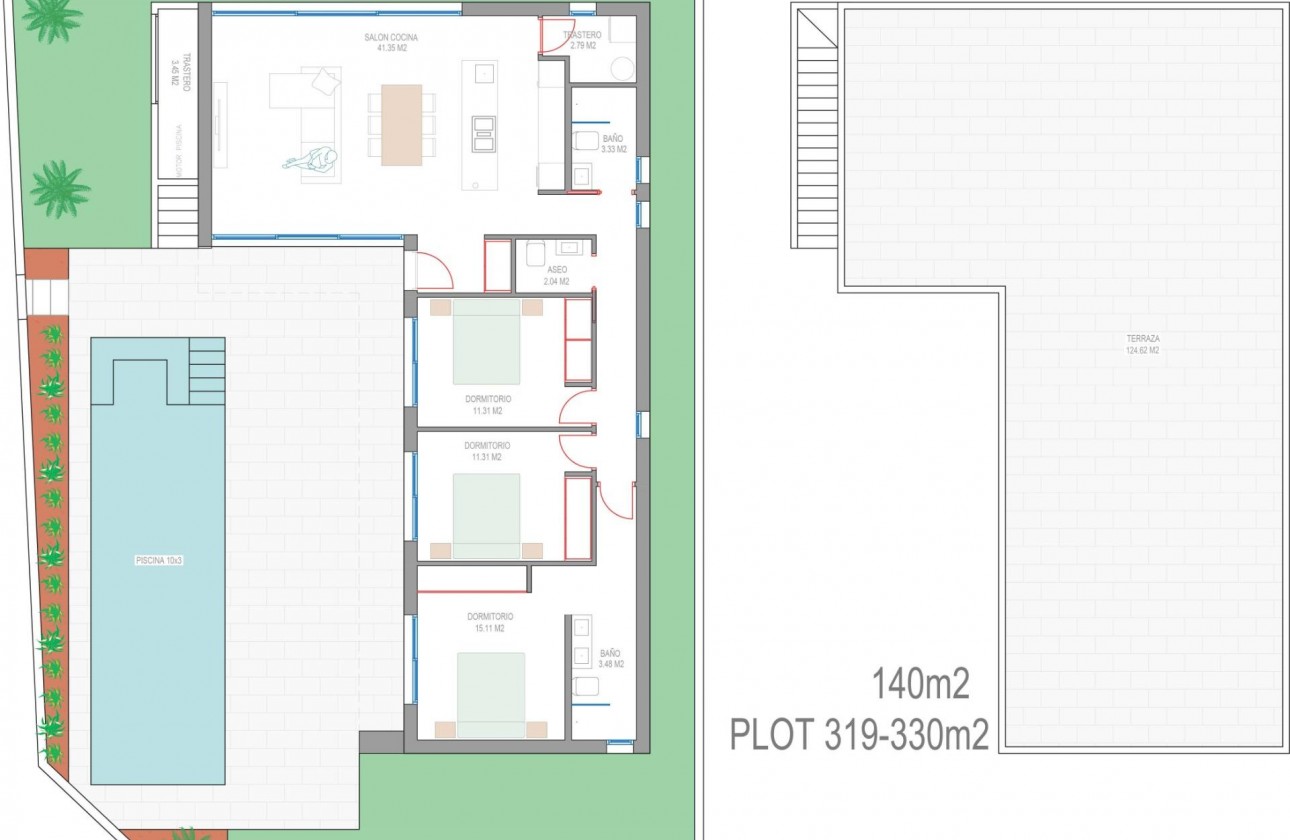 Nueva construcción  - Chalet - San Javier - Parque del doce