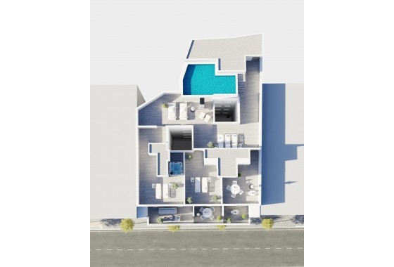 Nouvelle construction - Attique - Torrevieja - Centro