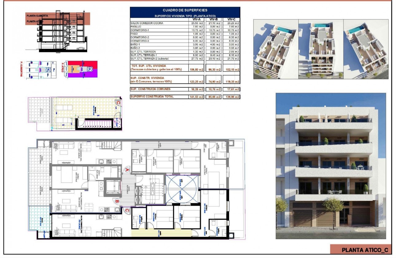 Nouvelle construction - Attique - Torrevieja - Centro