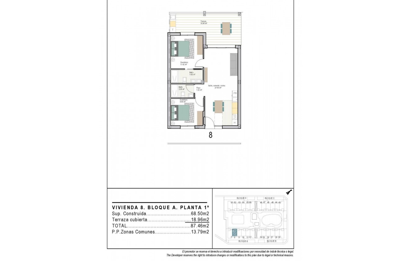 Nueva construcción  - Apartamento / piso - Torre - Pacheco - San Cayetano