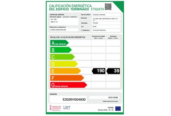 Revente - Single Family Home - Orihuela Costa - Las Filipinas