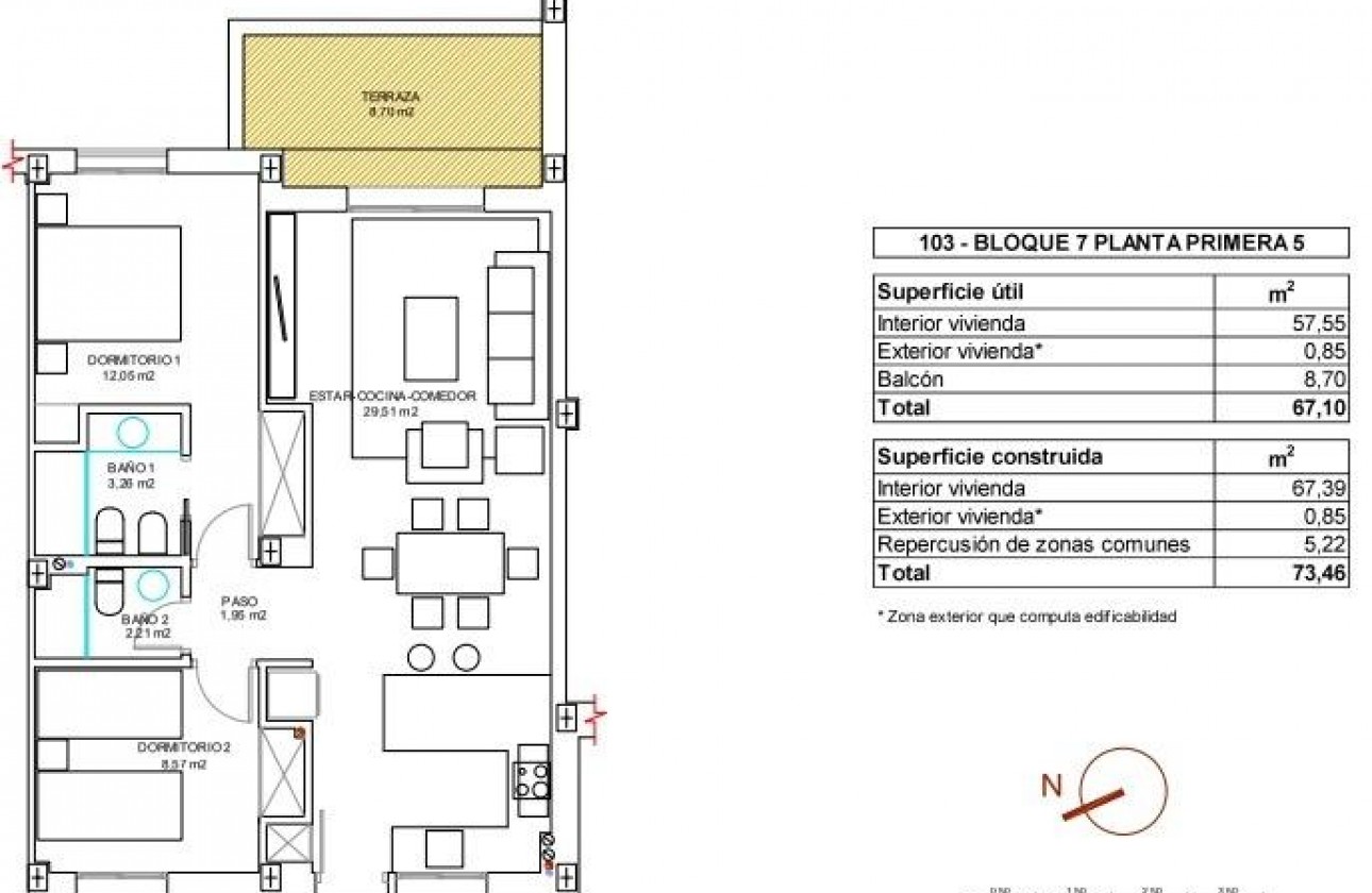 Nouvelle construction - Appartement - Vera - El Playazo