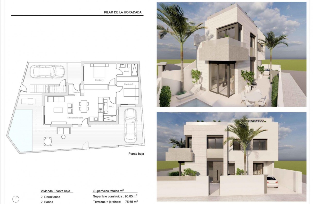 New Build - Bungalow - Pilar de la Horadada - pueblo