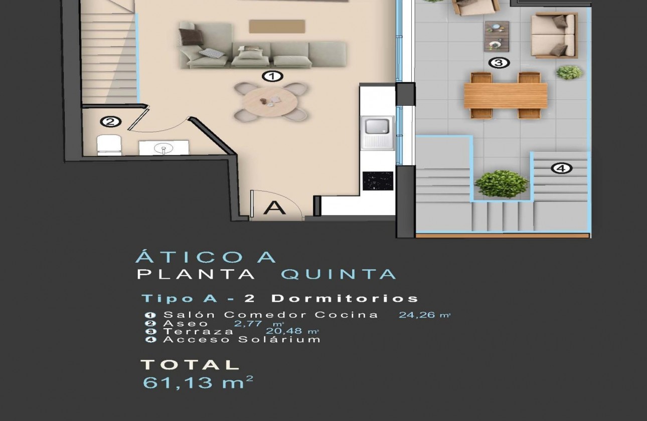 Nouvelle construction - Attique - Torrevieja - Centro