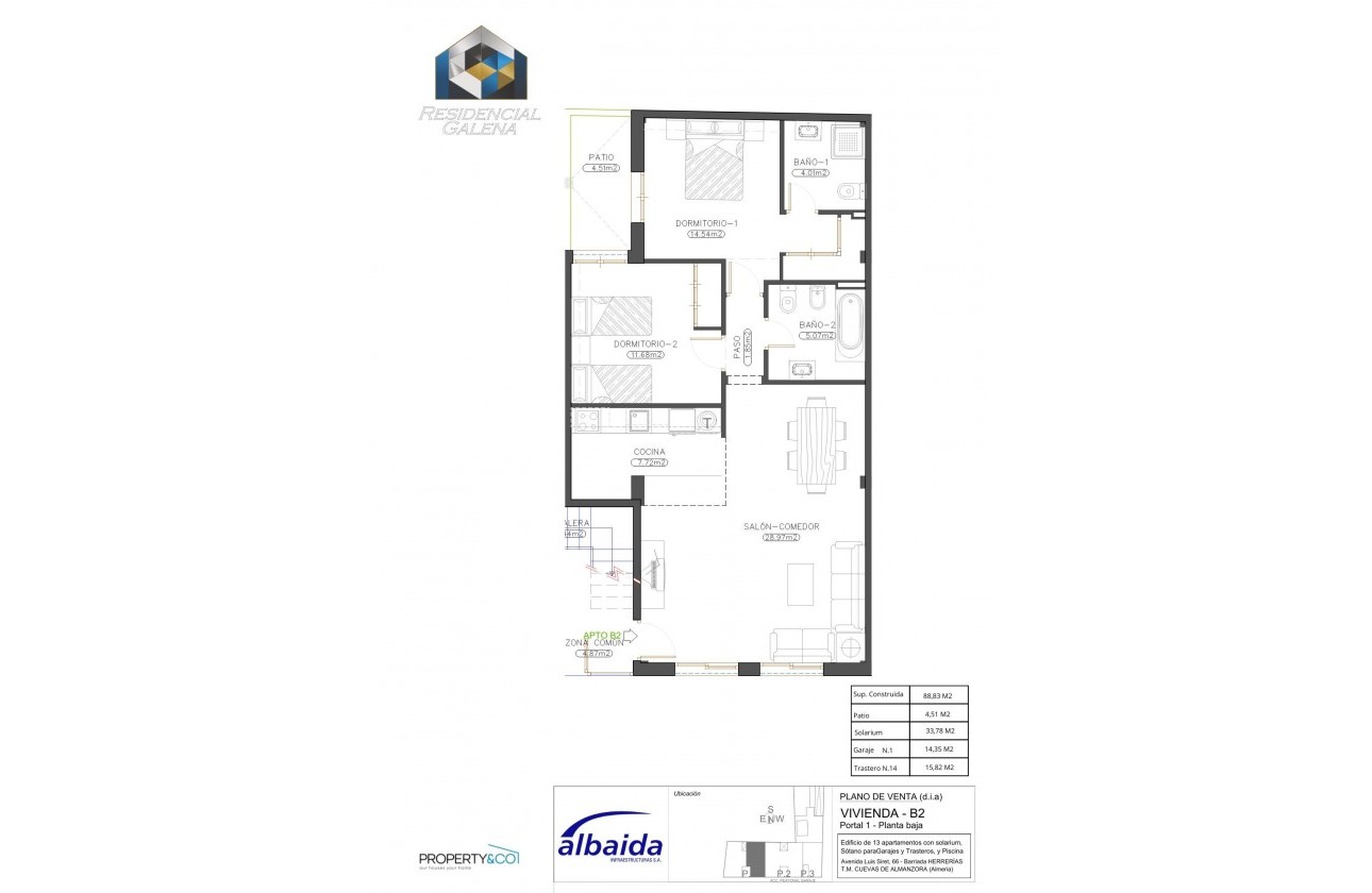 New Build - Apartment / flat - herrerías (almería)