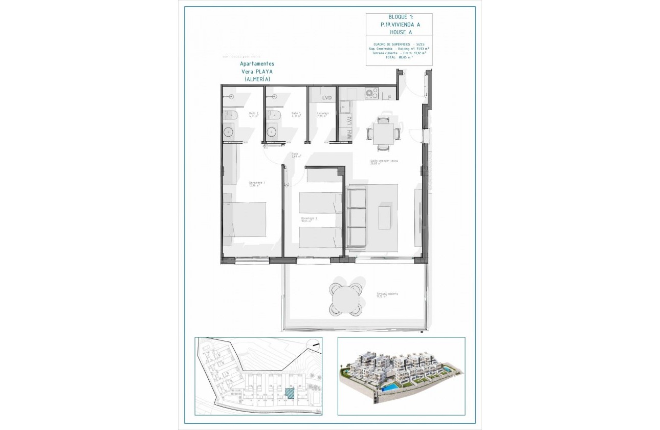 Nouvelle construction - Appartement - Vera - Pueblo Salinas
