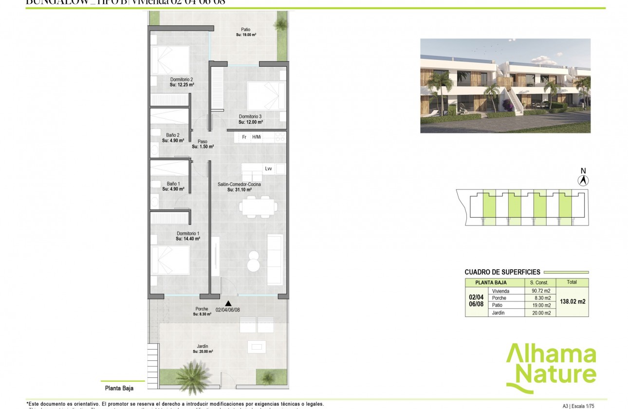 Nueva construcción  - Bungalow - Alhama de Murcia