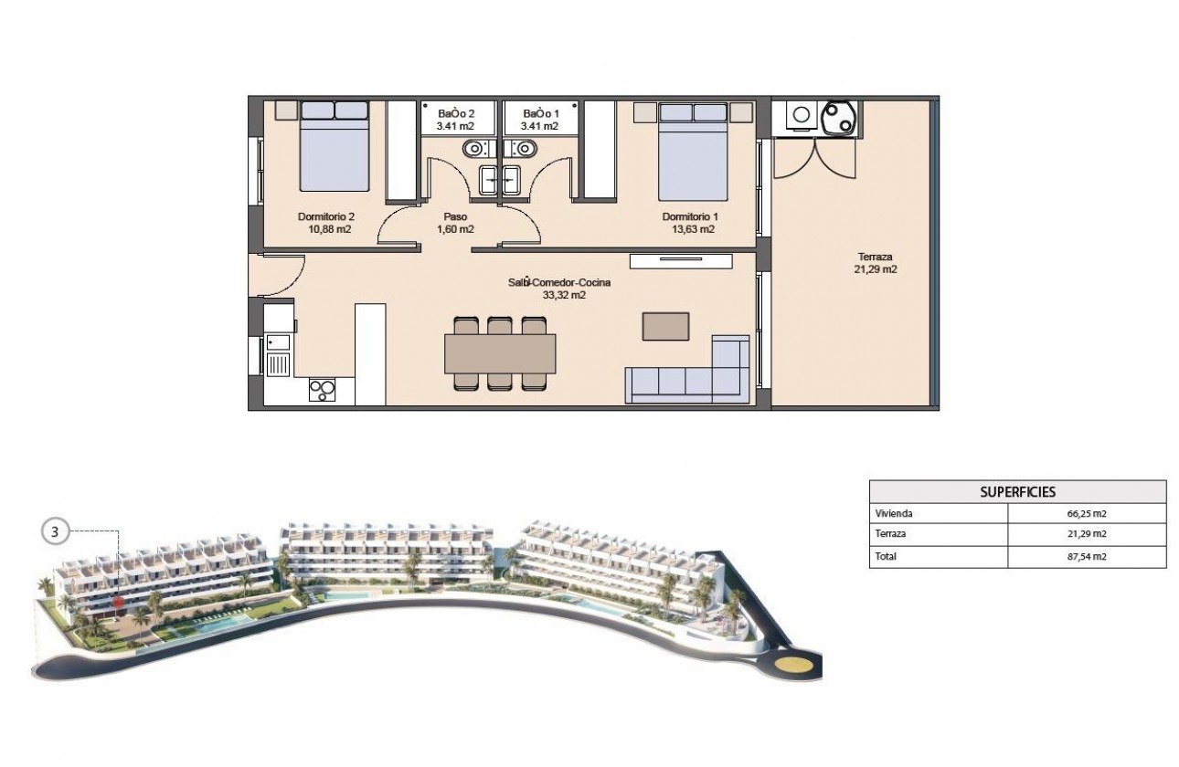 New Build - Apartment / flat - Finestrat - Balcón de finestrat
