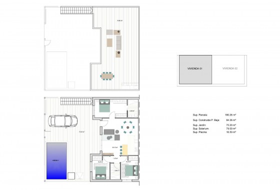 New Build - Quad House - Torre - Pacheco - pueblo