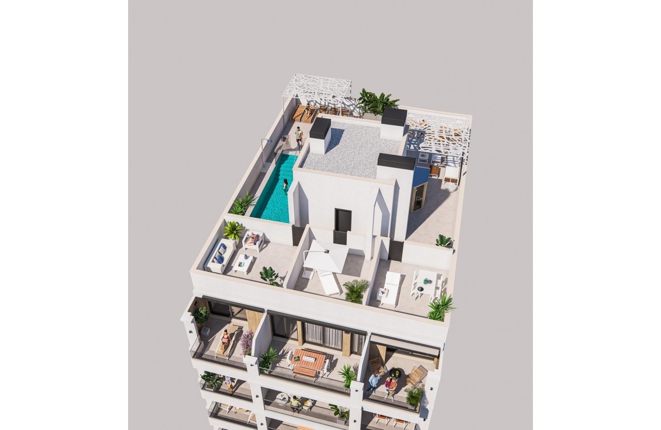 Nouvelle construction - Attique - Torrevieja - Playa de El Cura