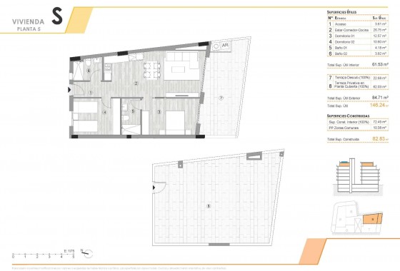 Nouvelle construction - Attique - Torrevieja - Centro
