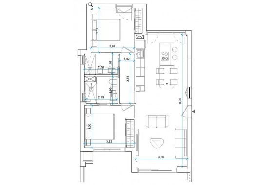 Resale - Apartment / flat - Orihuela Costa - Las Colinas Golf
