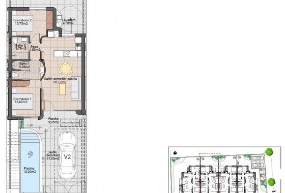 Nueva construcción  - Bungalow - Pilar de la Horadada - Zona Pueblo