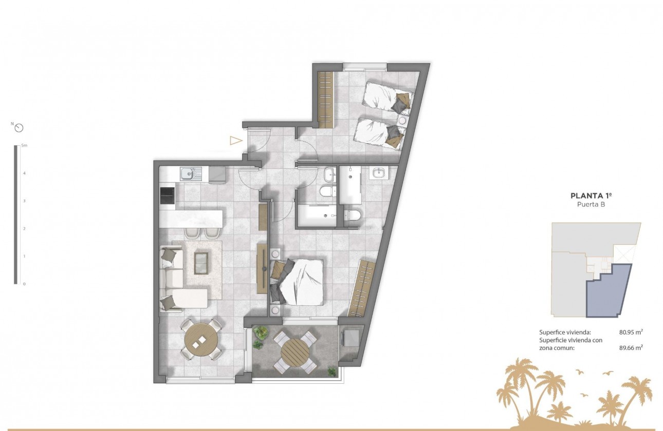 New Build - Apartment / flat - Guardamar del Segura - Pueblo