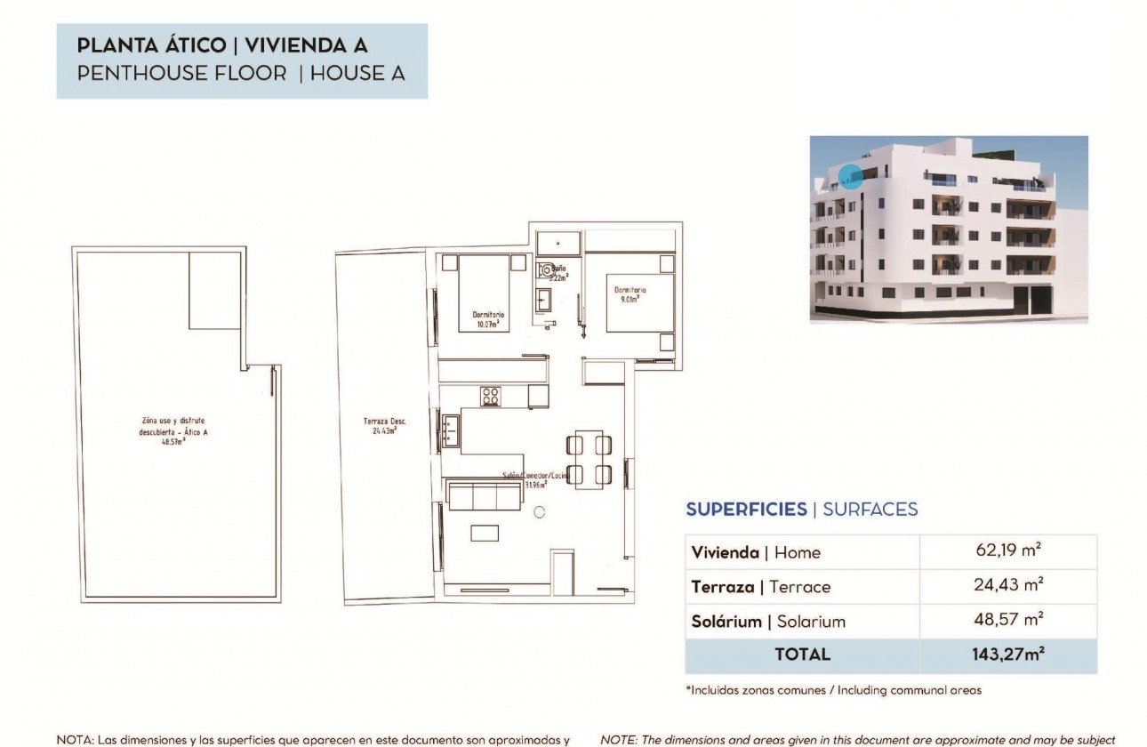Nouvelle construction - Attique - Torrevieja - pueblo
