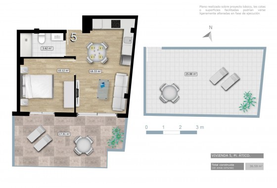 Nouvelle construction - Attique - Torrevieja - Centro