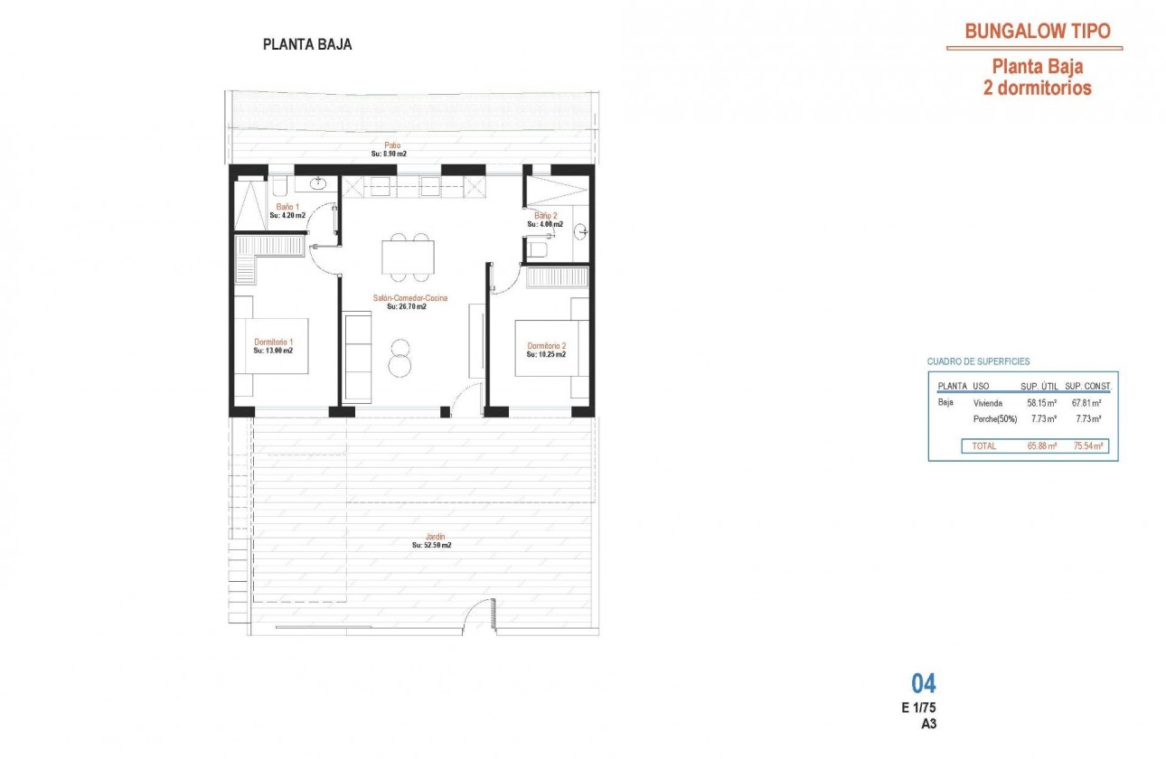 Nouvelle construction - Bungalow - Alhama de Murcia - Condado de Alhama