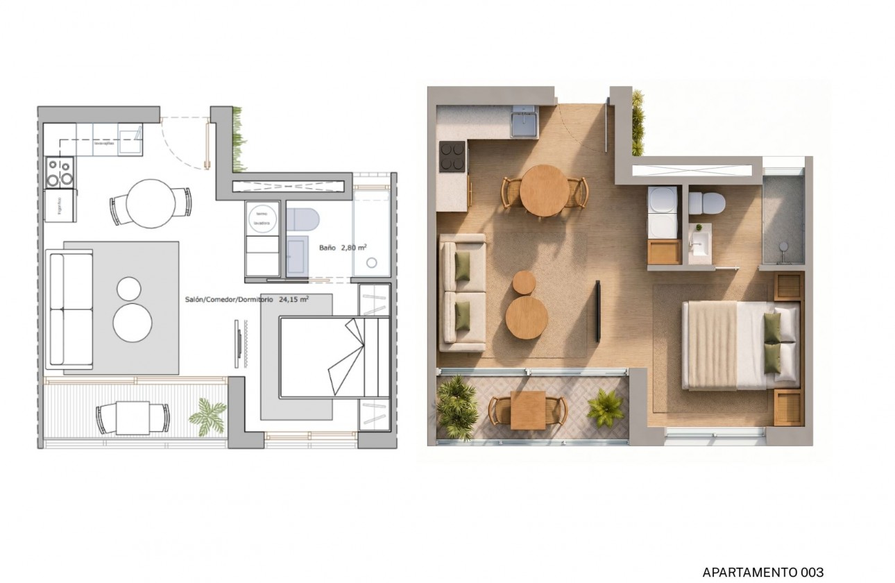 Nouvelle construction - Appartement - Lo Pagan